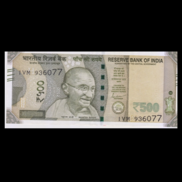 500 Indian Rupee Note Mahatma Gandhi Series(Red Fort-Swachh Bharat) 2023  Shaktikant Das