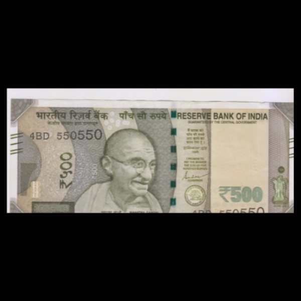 500 Indian Rupee Note Mahatma Gandhi Series(Red Fort-Swachh Bharat) 2023  Shaktikant Das