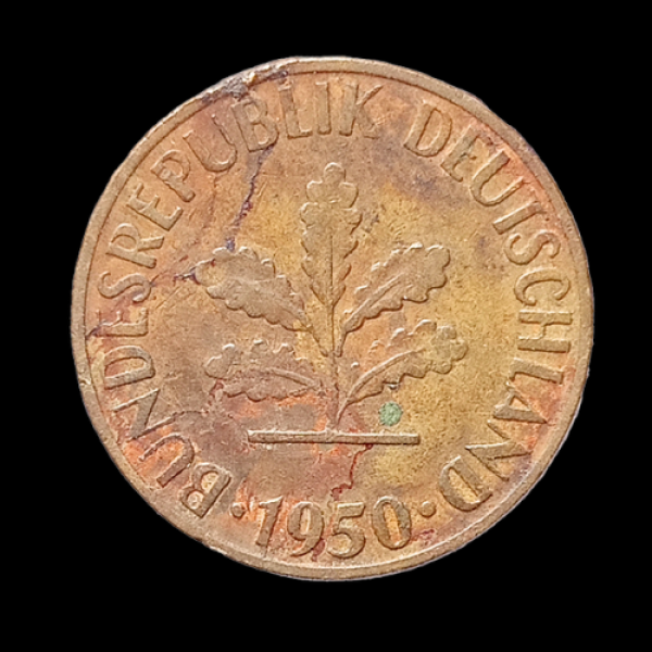 Bundesrepublik Deutschland Five Pfennig Coin – 1950 Germany