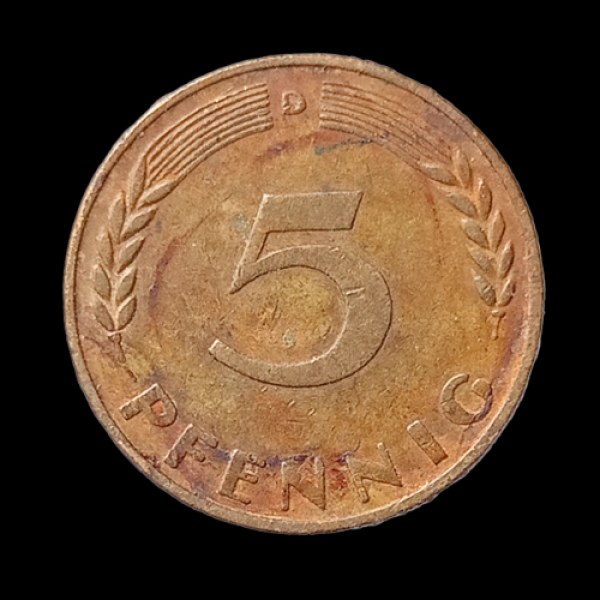 Bundesrepublik Deutschland Five Pfennig Coin – 1950 Germany