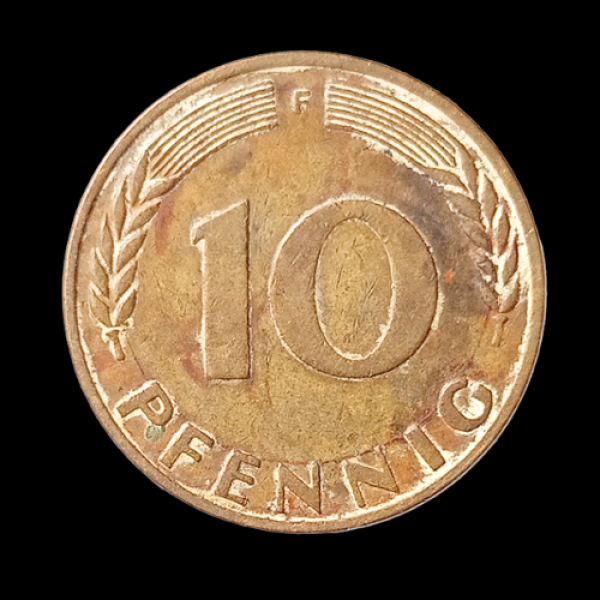 Bundesrepublik Deutschland Ten Pfennig Coin – 1970 Germany