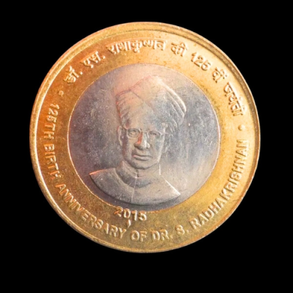 Indian Dr. S. Radhakrishna Birth Aniversary of 125  10 rs coin -2015