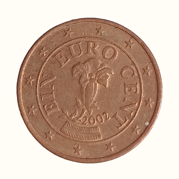 Ein Euro Cent Coin – 2002 Austria