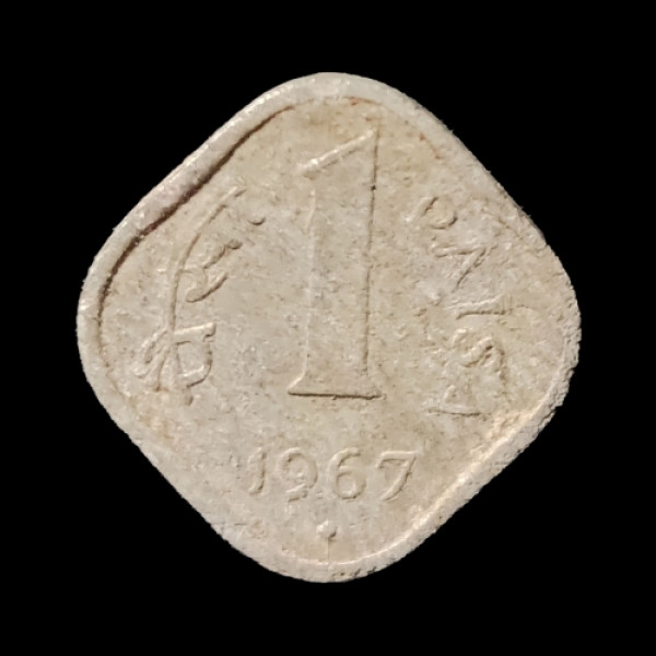 Indian One Paisa Coin -1967