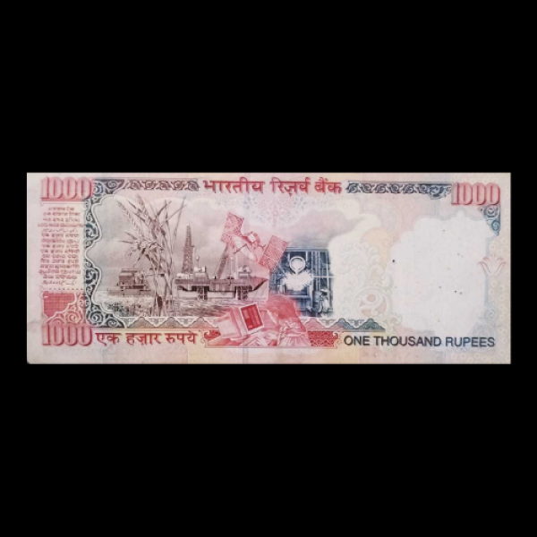 Indian 1,000 Rupees Governors  signature of the Bimal Jalan Note -2000