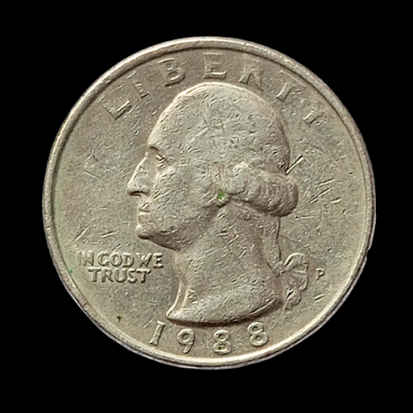 Quarter Dollar Coin – 1988 United States of America