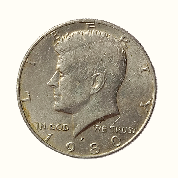 Half Dollar Coin – 1980 United States of America