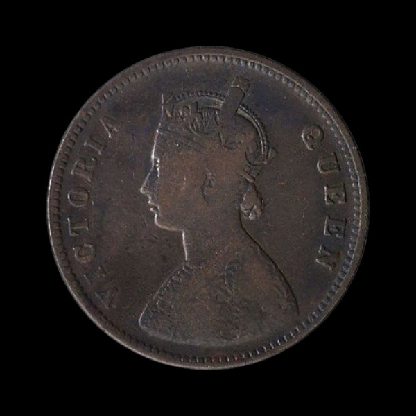 Half anna (1/2 anna ) - 1875