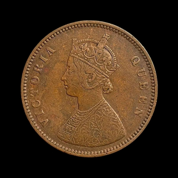 Half anna (1/2 anna ) - 1876