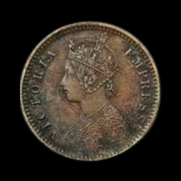 Half anna (1/2 anna ) - 1878