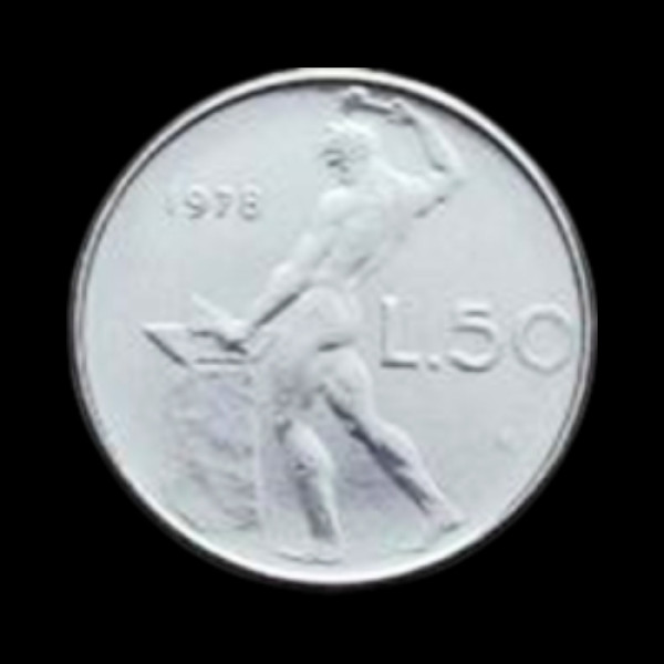Obverse L.50 Coin - 1978 - Italy