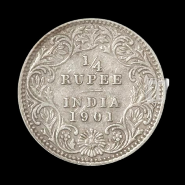 ¼ Rupee Coin 1901 (British India)