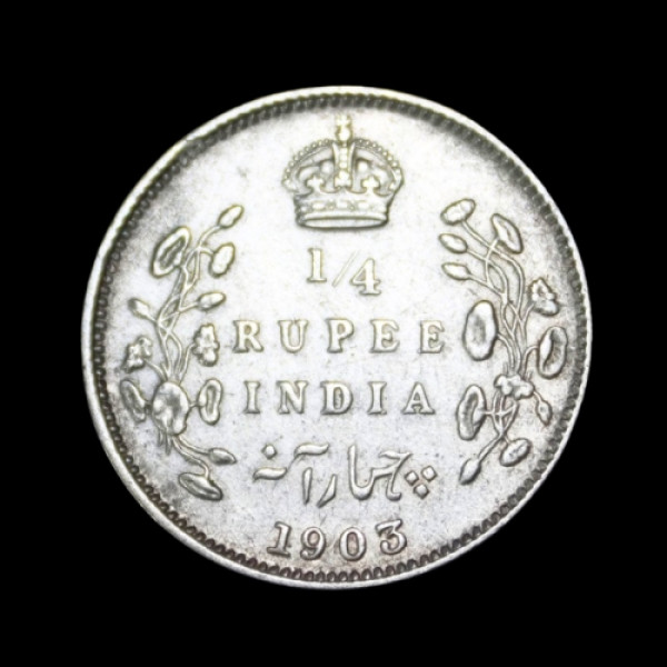 ¼ Rupee Coin 1903 (British India)
