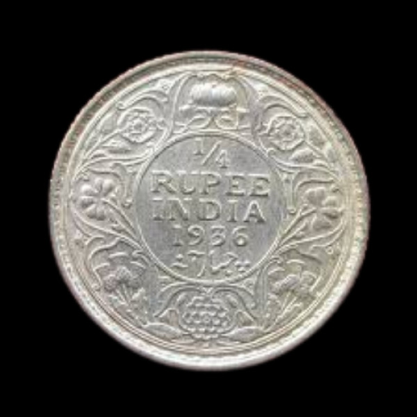 ¼ Rupee Coin 1936 (British India)