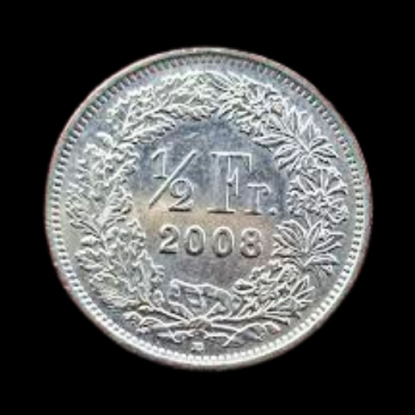 Swiss ½ Franc (Half Franc) coin - 2008